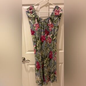 Hibiscus Collection Rayon‎ Hawaii Floral Print Dress